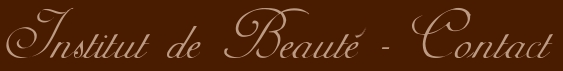 Institut de beaute, contact